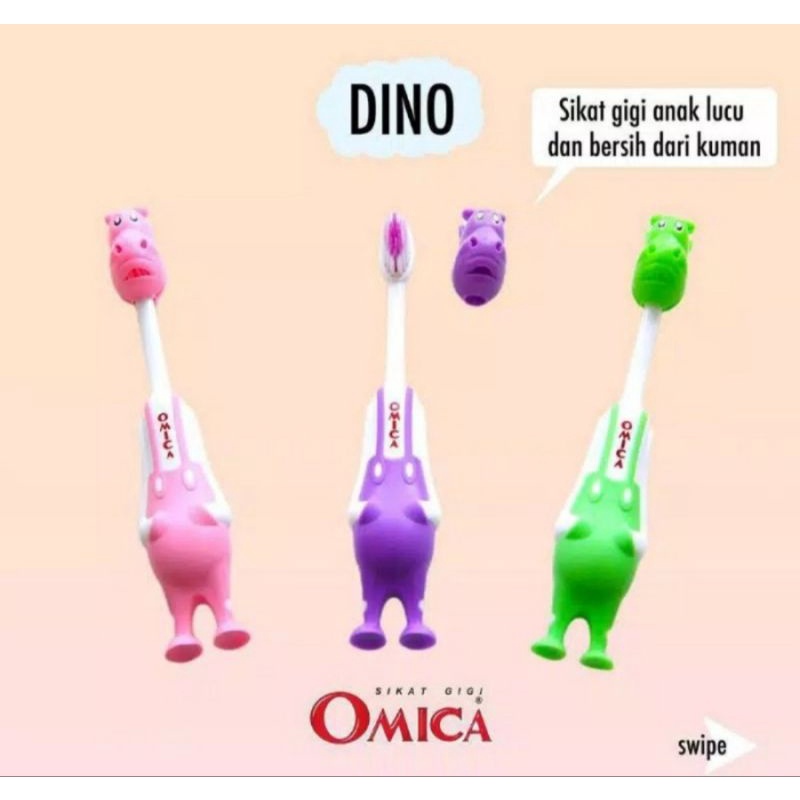 Sikat Gigi Anak Omica Dino Dinosaurus (Kode Dino)