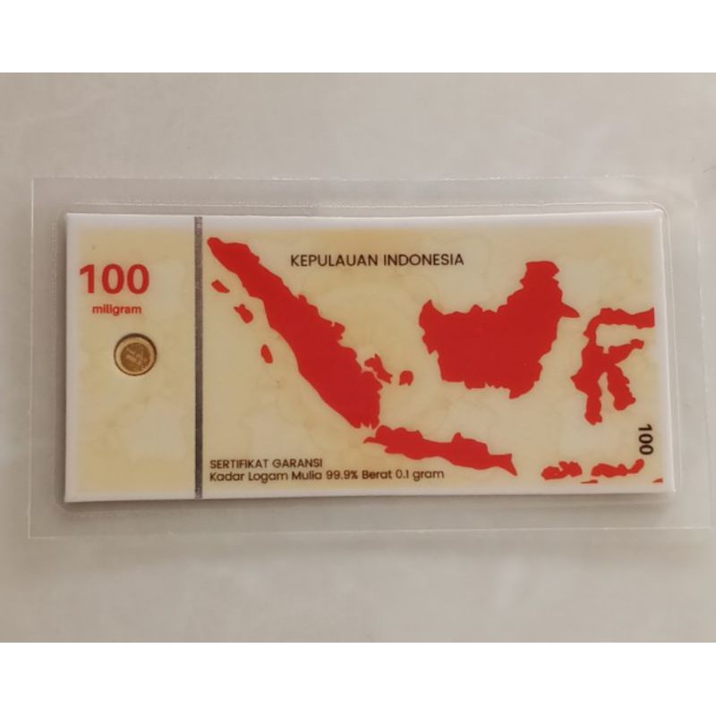 Logam mulia Hartadinata 0,1 gram.