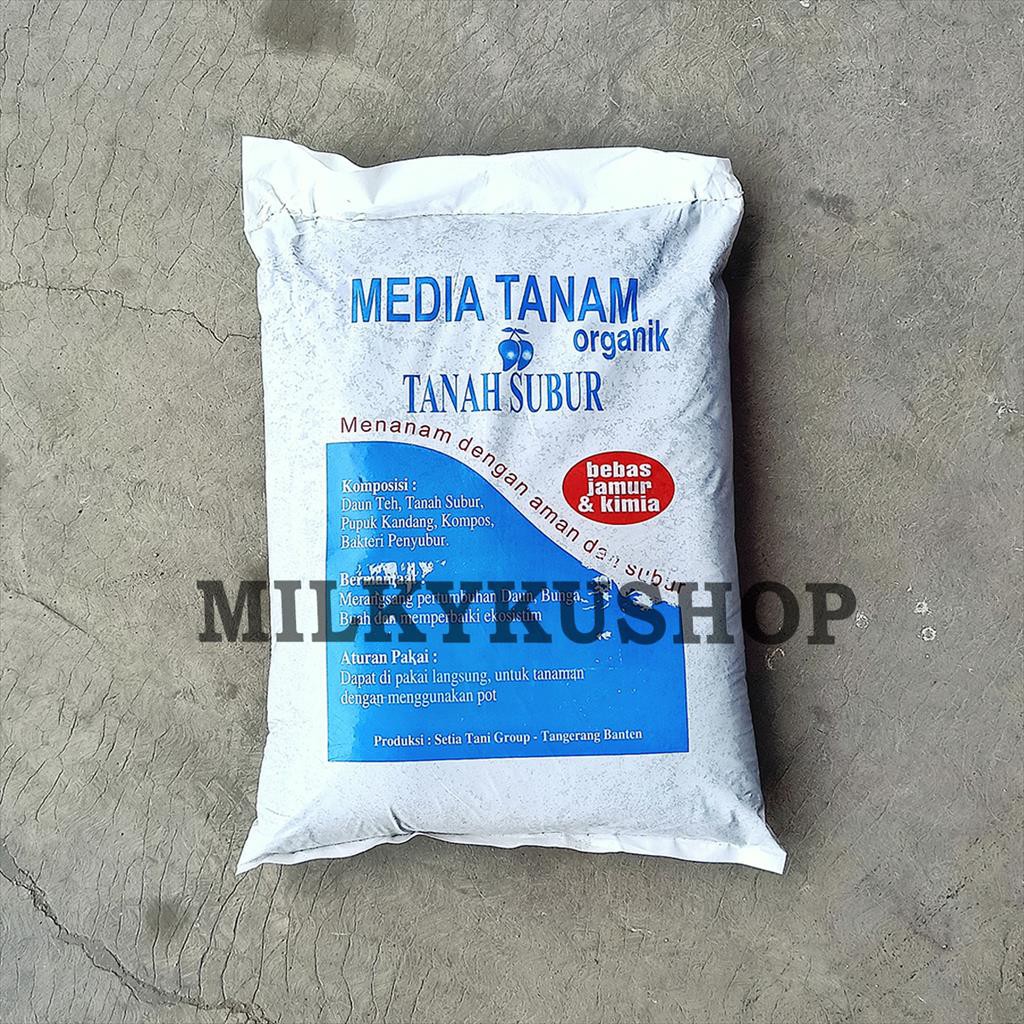MEDIA TANAM TANAH SUBUR ORGANIK BIRU KEMASAN PABRIK VIA CARGO