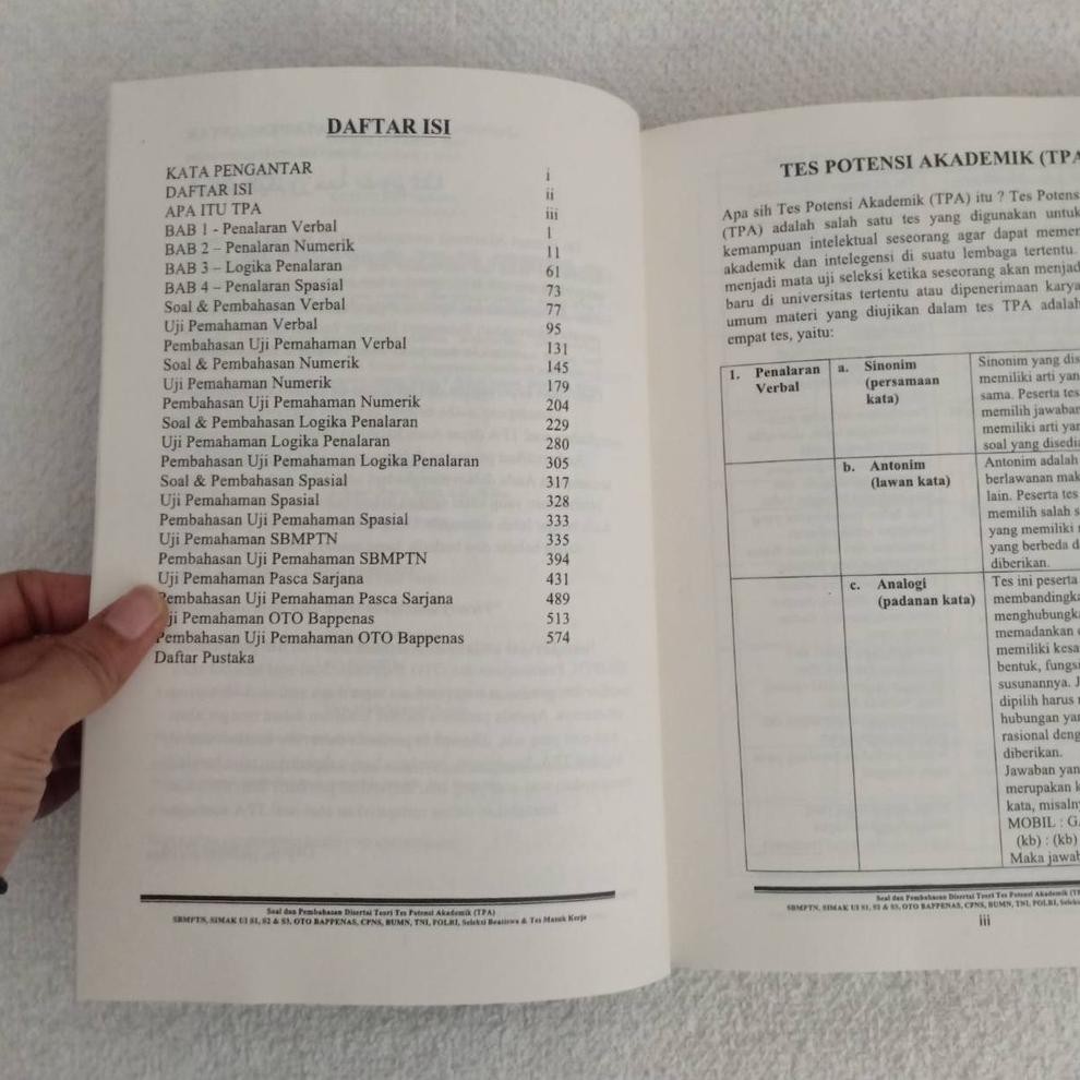 Soal Pembahasan Disertai Teori Tpa Tes Potensi Akademik Simak Ui Kode 1502 Shopee Indonesia