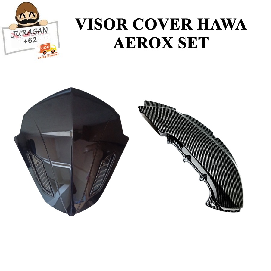 VISOR COVER TUTUP FILTER HAWA CVT AEROX 155 SET