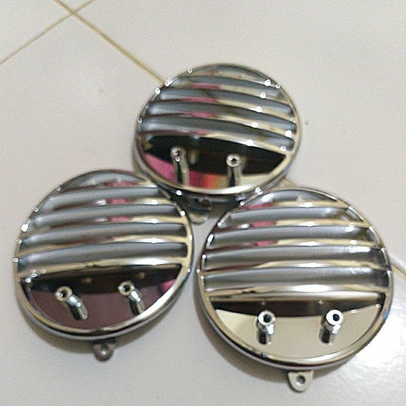 Grill chrome Dudukan Plat nomor depan Vespa Lx