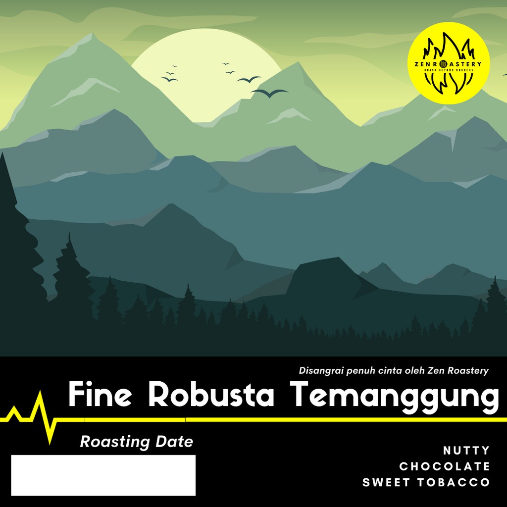 

Kopi Robusta Temanggung Fine 200 Gr Zen Roastery