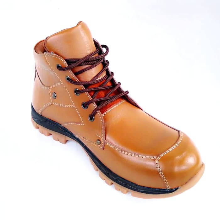 Sepatu Safety Boot Pria Kulit Asli Rasheda Dr 05