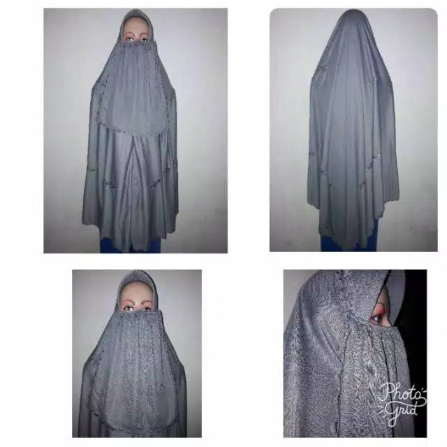 Super Jumbo Khimar Cadar Bordir
