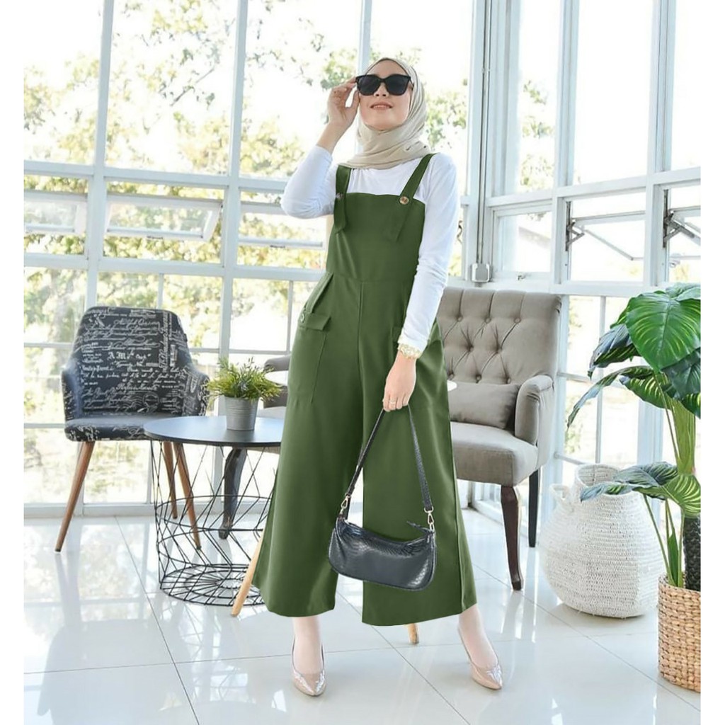 COD/ARPIOS SHOP - Jumpsuit NANA - Jumpsuit Muslim / Setelan Wanita SATU SET ( Jumpsuit + Inner )