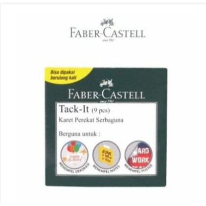 

[KIRIMHARIINI] - Perekat unik TACK IT ALL sticky stuff FABER-CASTELL - 9 pcs