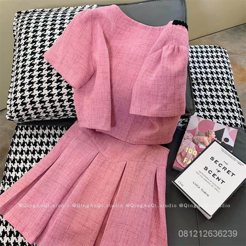 #Sisjuly# Wanita setelan angin dupa kecil musim panas rok temperamen manis wanita baru dua potong