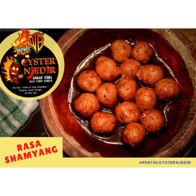 

Pentol baso bumbu pedes Njedir (paket ekonomis) shamyang/rendang