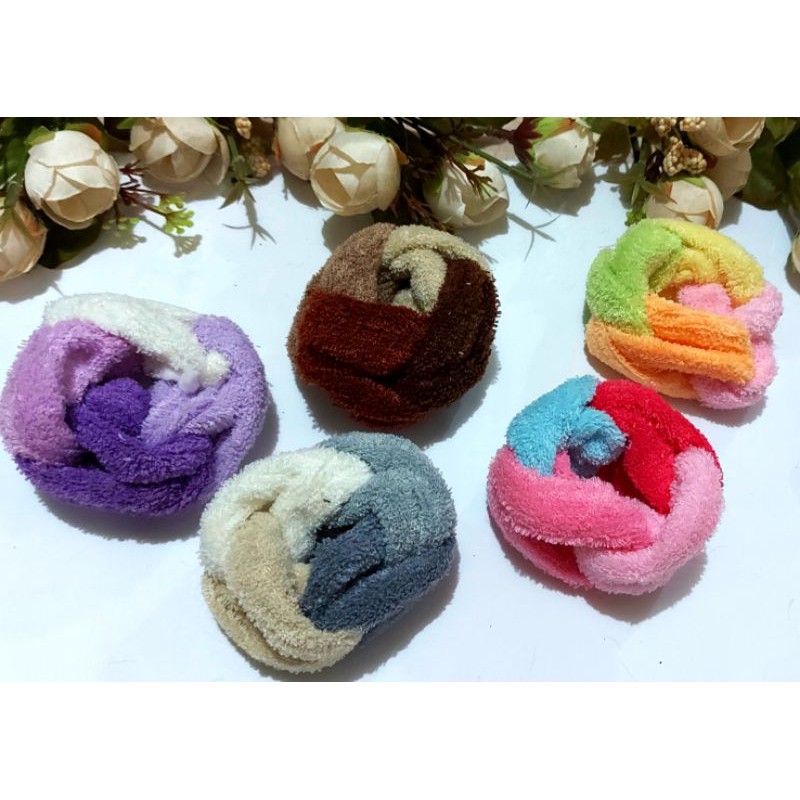 ikat rambut lilit 4 / ikat rambut warna / ikat rambut handuk