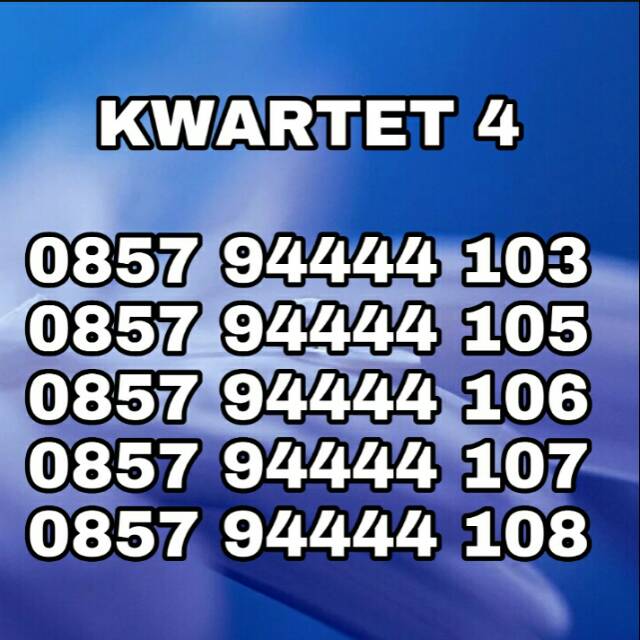 Kartu perdana Cantik KWARTET 4 IM3