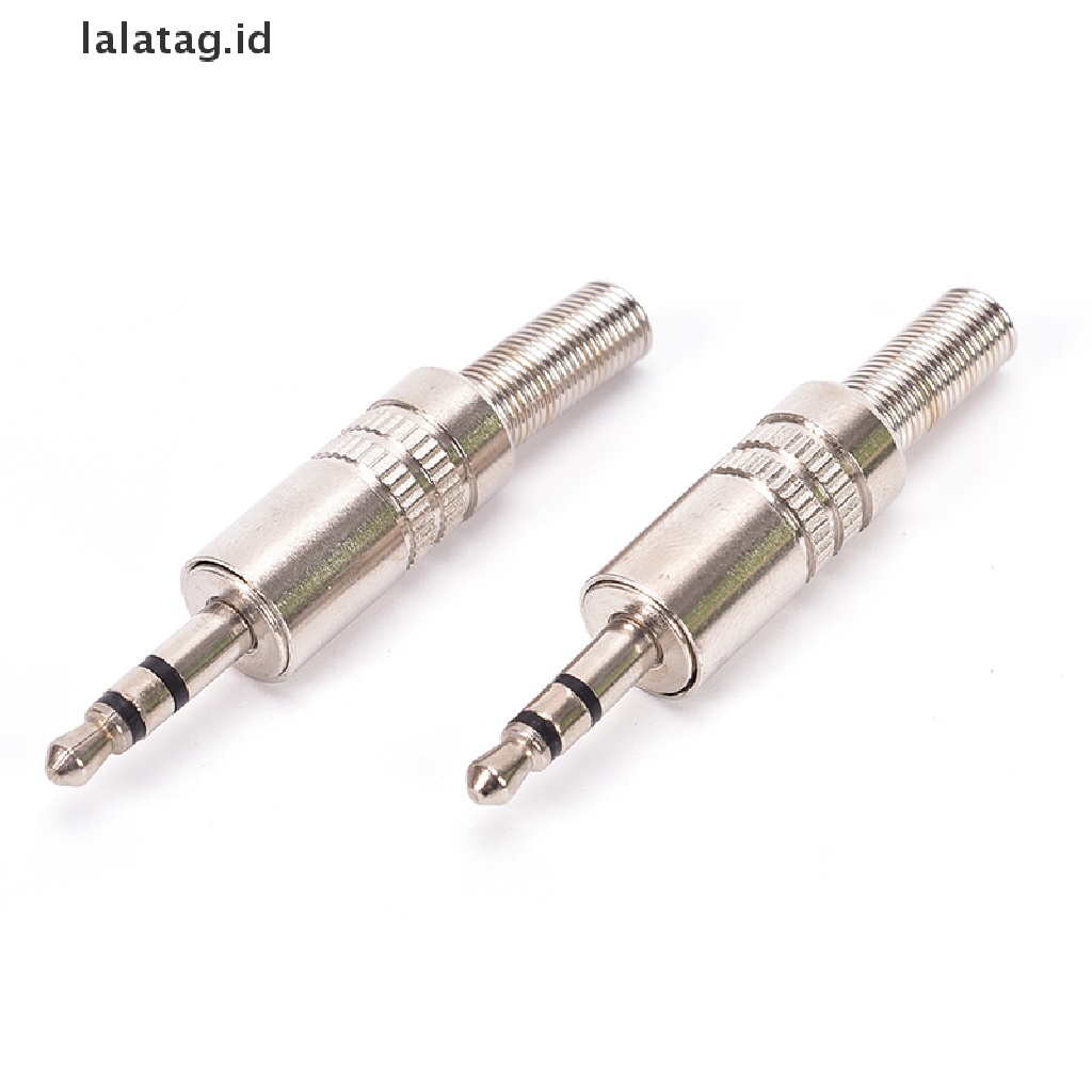 (Flyag) Jack Male 3.5mm 3 Pole Pengganti Untuk Headphone