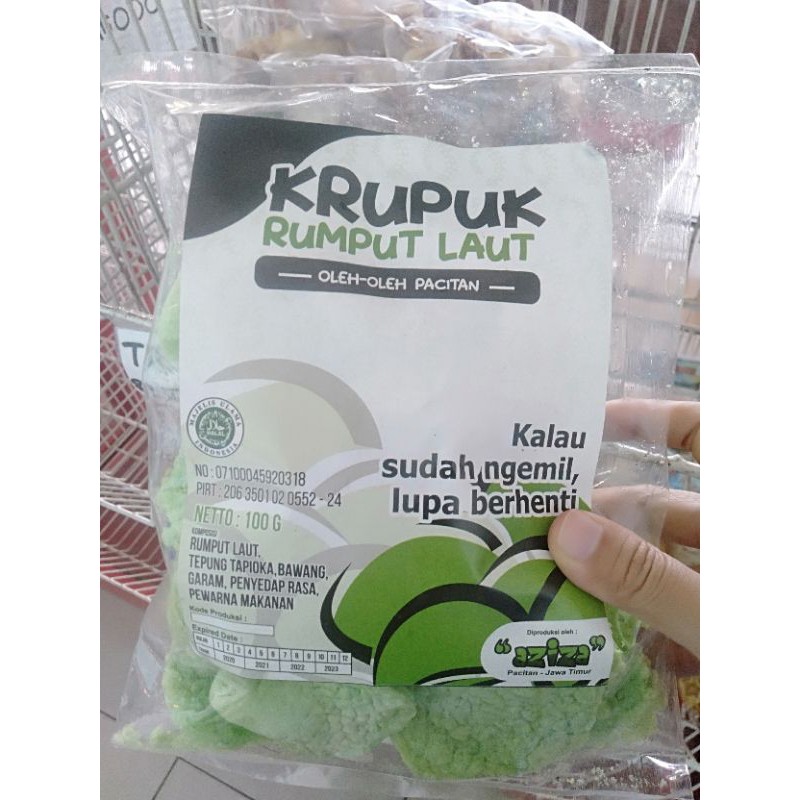 

krupuk rumput laut khas pacitan