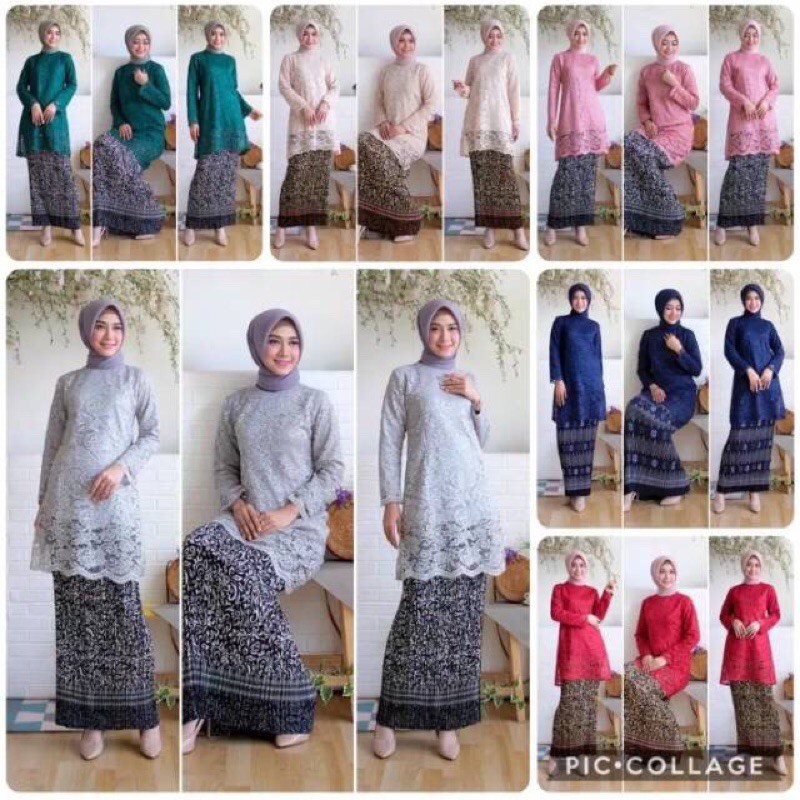 REALPICT KEBAYA TUNIK BURKAT GLITER JUMBO/KEBAYA KURUNG/KEBAYA PESTA/KEBAYA/KEBAYA BURKAT MURAH