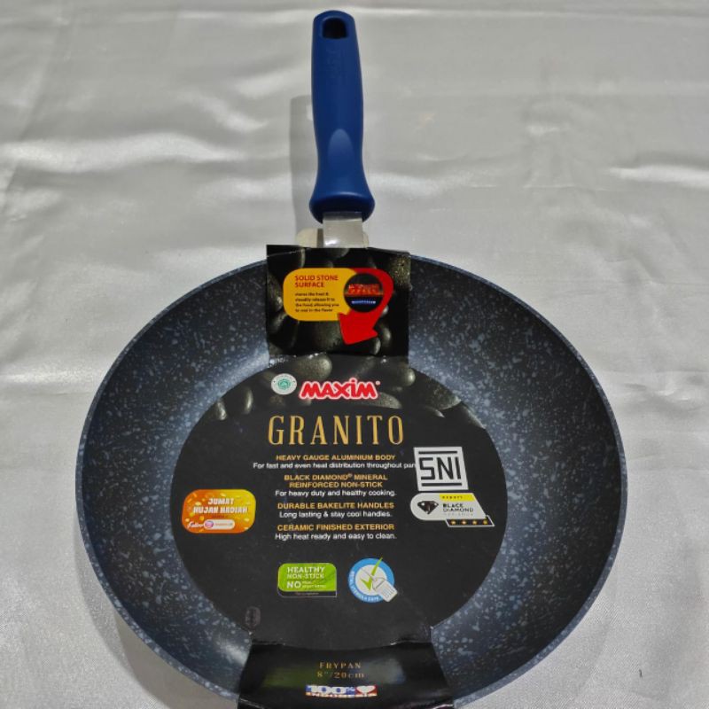 MAXIM GRANITO FRYPAN/ WAJAN UKURAN 20CM,24CM,26CM