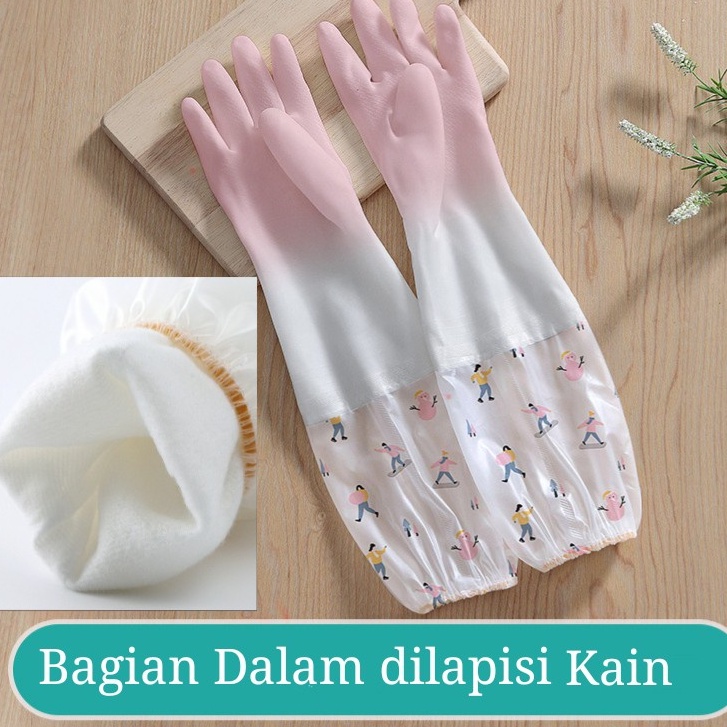 DISKON Sarung tangan karet cuci piring anti air Sarung Tangan Cuci Piring Karet Latex Rubber Gloves Anti Air Multifungsi TERMURAH