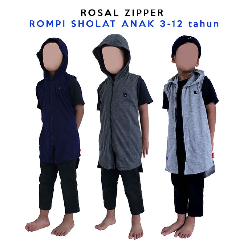 ROKIDZ ZIPPER ROMPI SHALAT SALAT SHOLAT SOLAT PAKAIAN MUSLIM ANAK