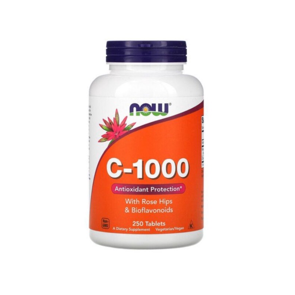 now VIT C-1000MG ( 250 TABLET ) ORIGINAL From USA