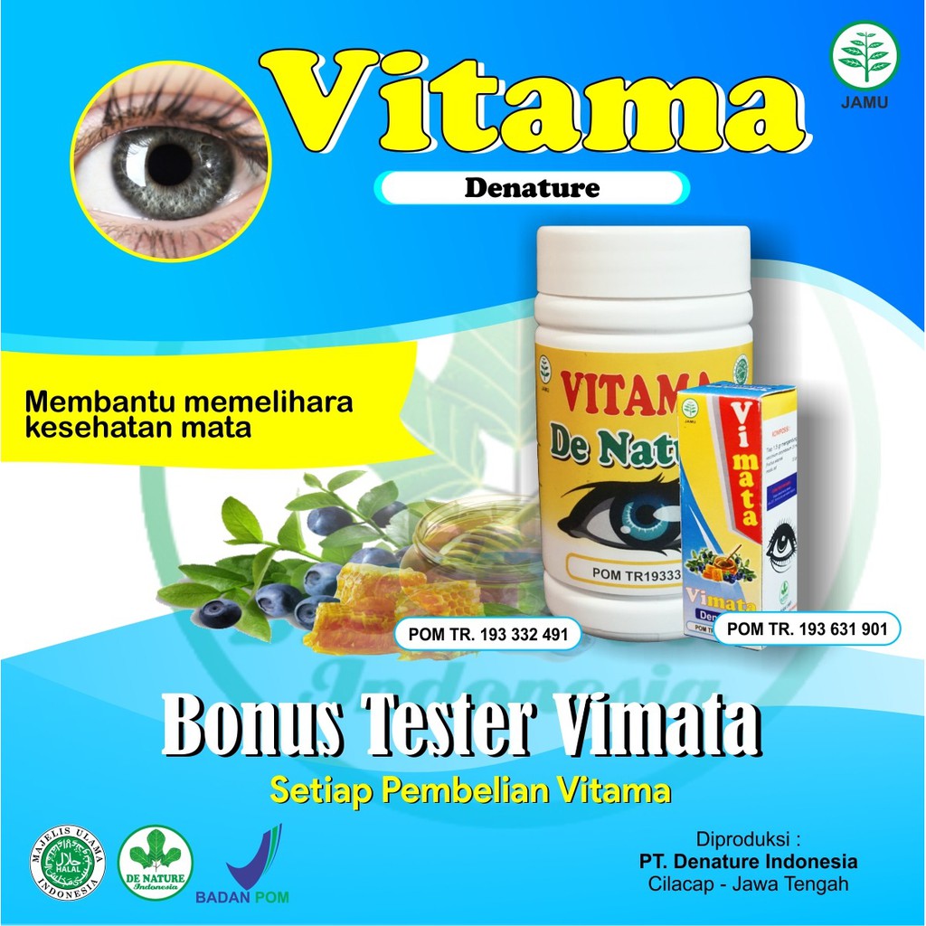 OBAT MATA DE NATURE HERBAL VIMATA BONUS TETES MATA