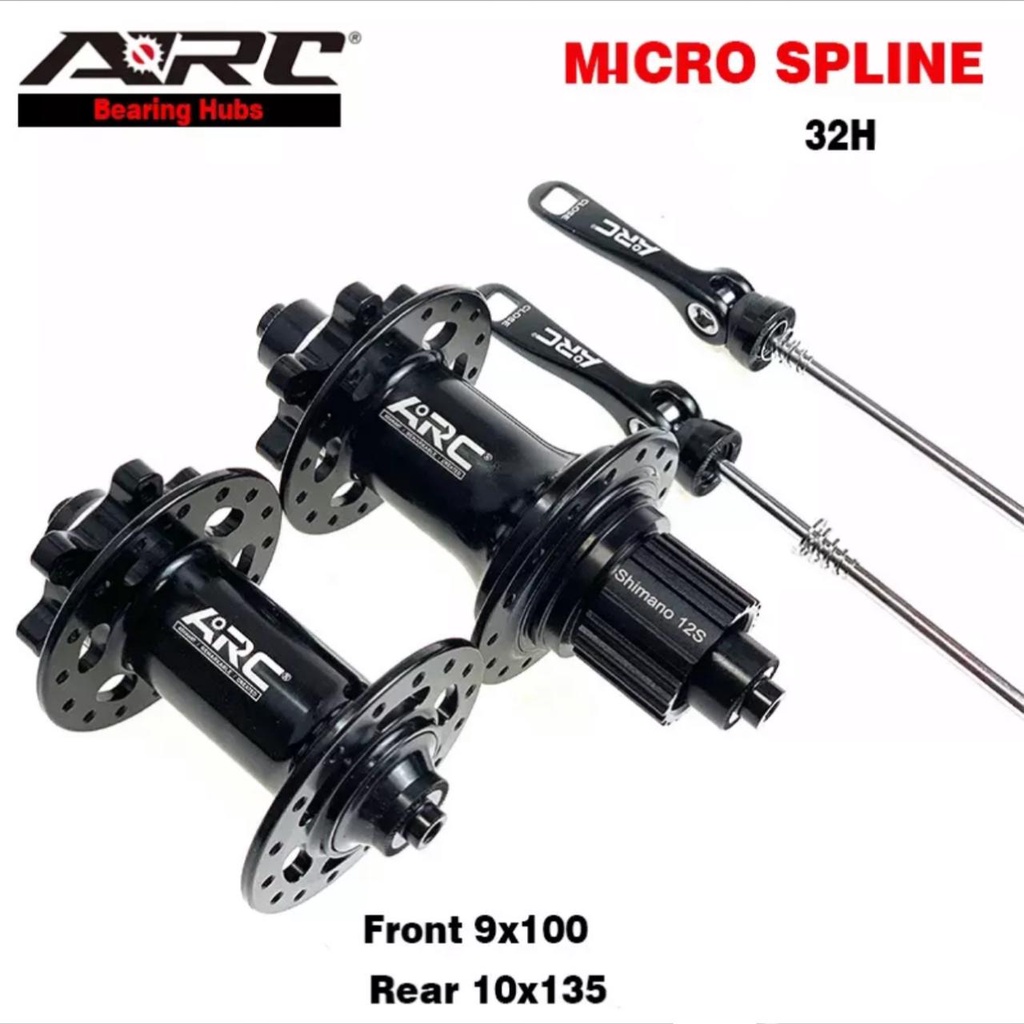 Hub Freehub ARC 32H Micro Spline 12 Speed Disc Brake Bearing Hub 6 Pawls 114 Clicks Free Hub