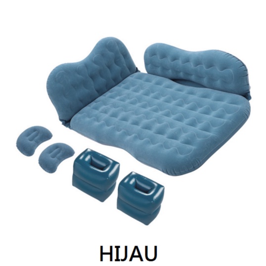 Unik M Hijau Agin Berkualitas K-75 Matras Air - Bed Car Kasur Inflatable Mobil Travel Model