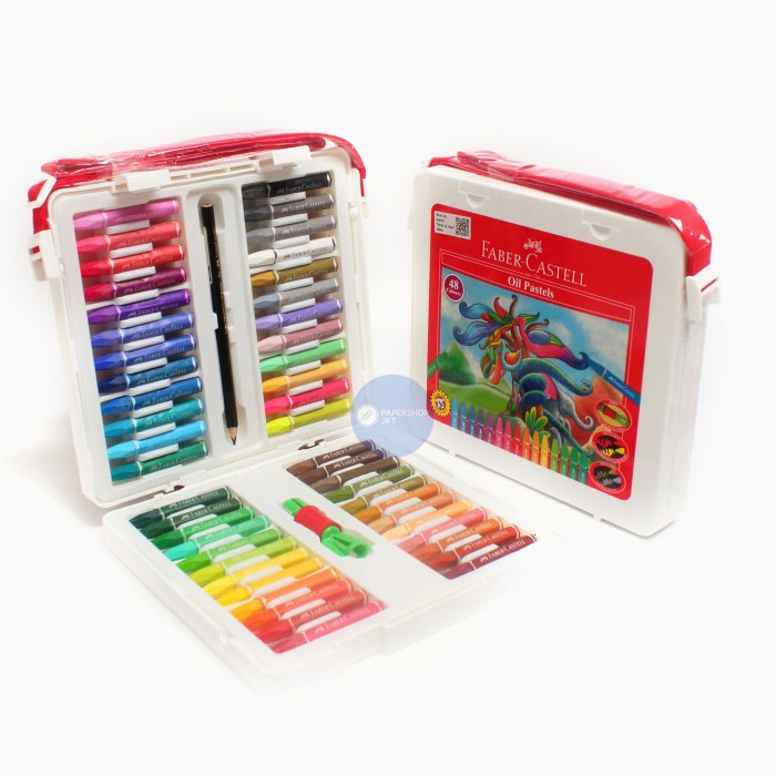 

PASTEL-DRY-OIL- CRAYON FABER CASTELL OIL PASTEL 48 WARNA -OIL-DRY-PASTEL.