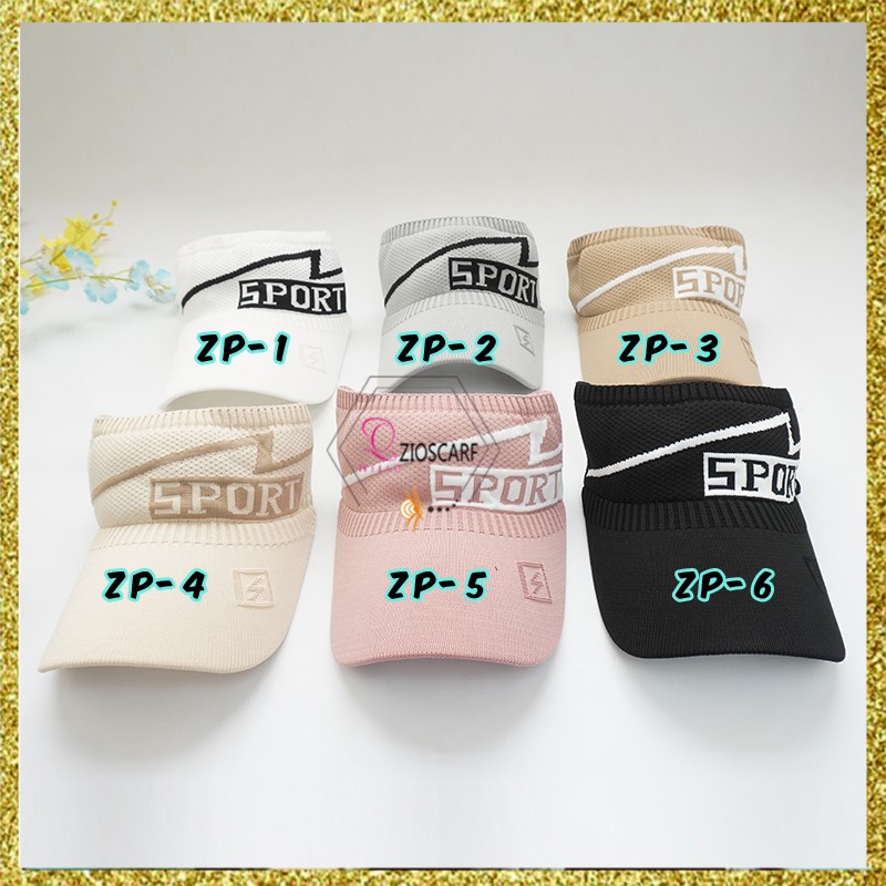 TOPI SENAM WANITA SUMMER ZUMBA SEPEDA PANTAI SPORT ANTI UV TENIS TENNIS GOLF KOREA WANITA PRIA ZP