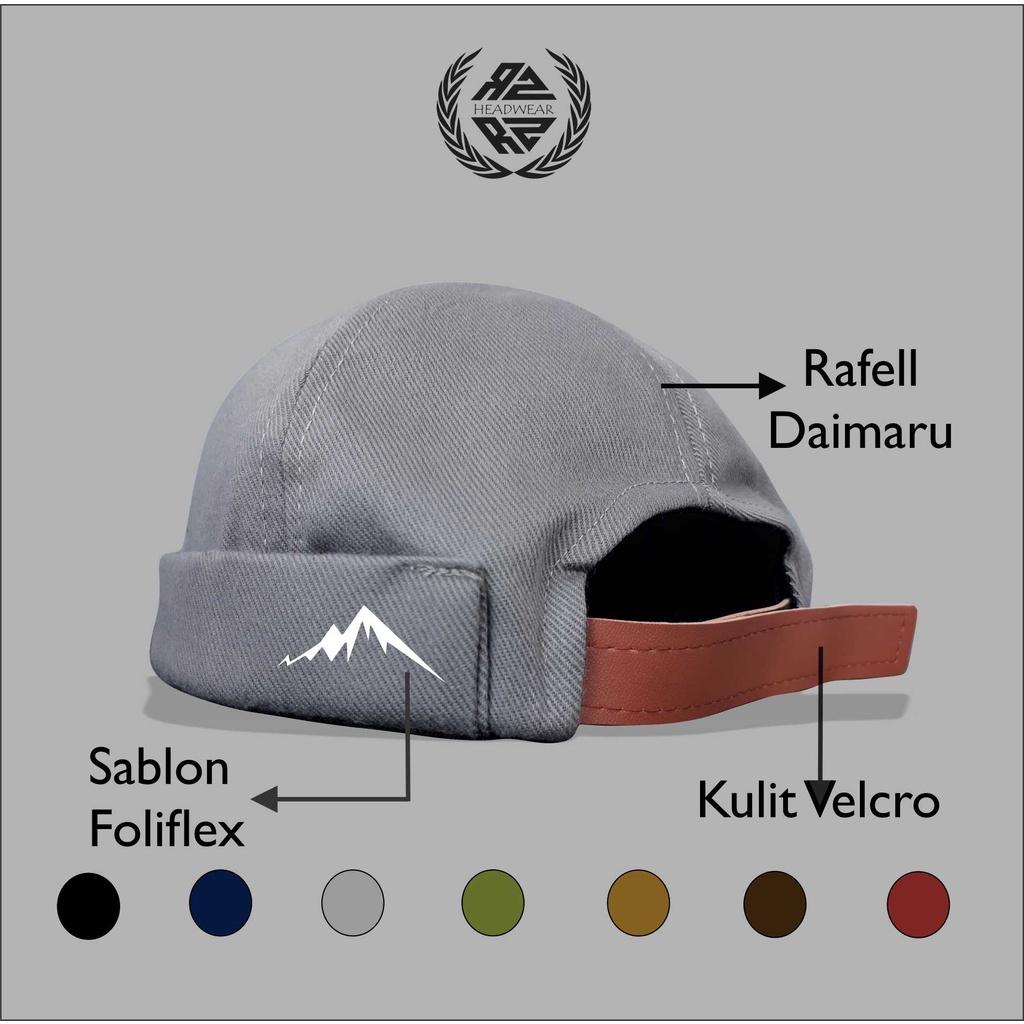 Topi Pria Dewasa Peci Uas (Mikihat) Logo Mountain Kwalitas Import