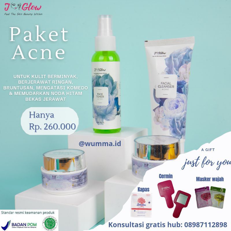 PAKET ACNE || J-GLOW ACNE || J-GLOW BANDUNG