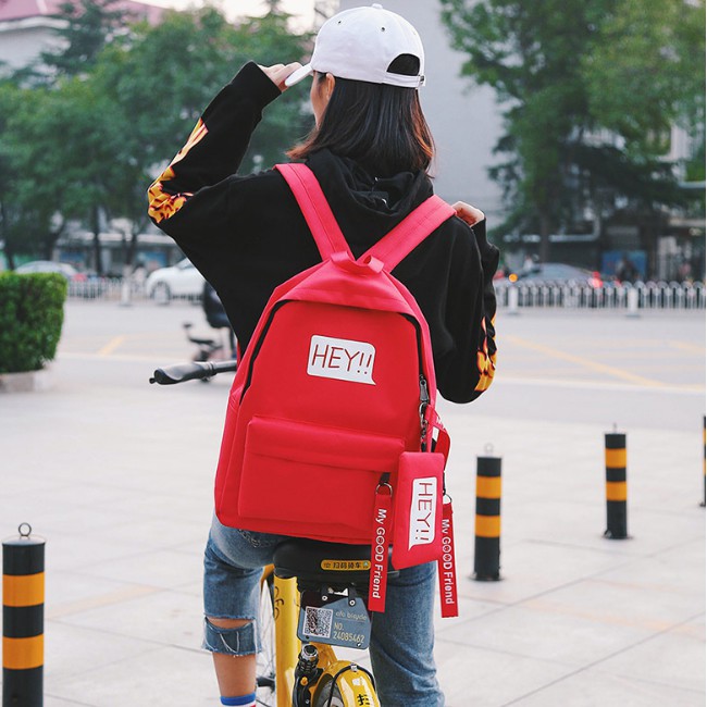 OSM JKT R400 Tas Ransel 2 in 1 HEY!! / Tas Ransel / Tas Sekolah / Tas Punggung