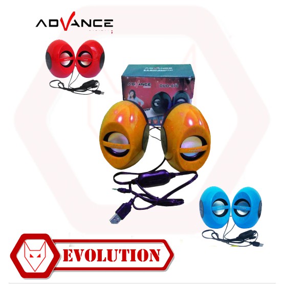 Speaker portable Advance Duo 070, Speaker Audio Subwoofer  musik Box Evolution Gear