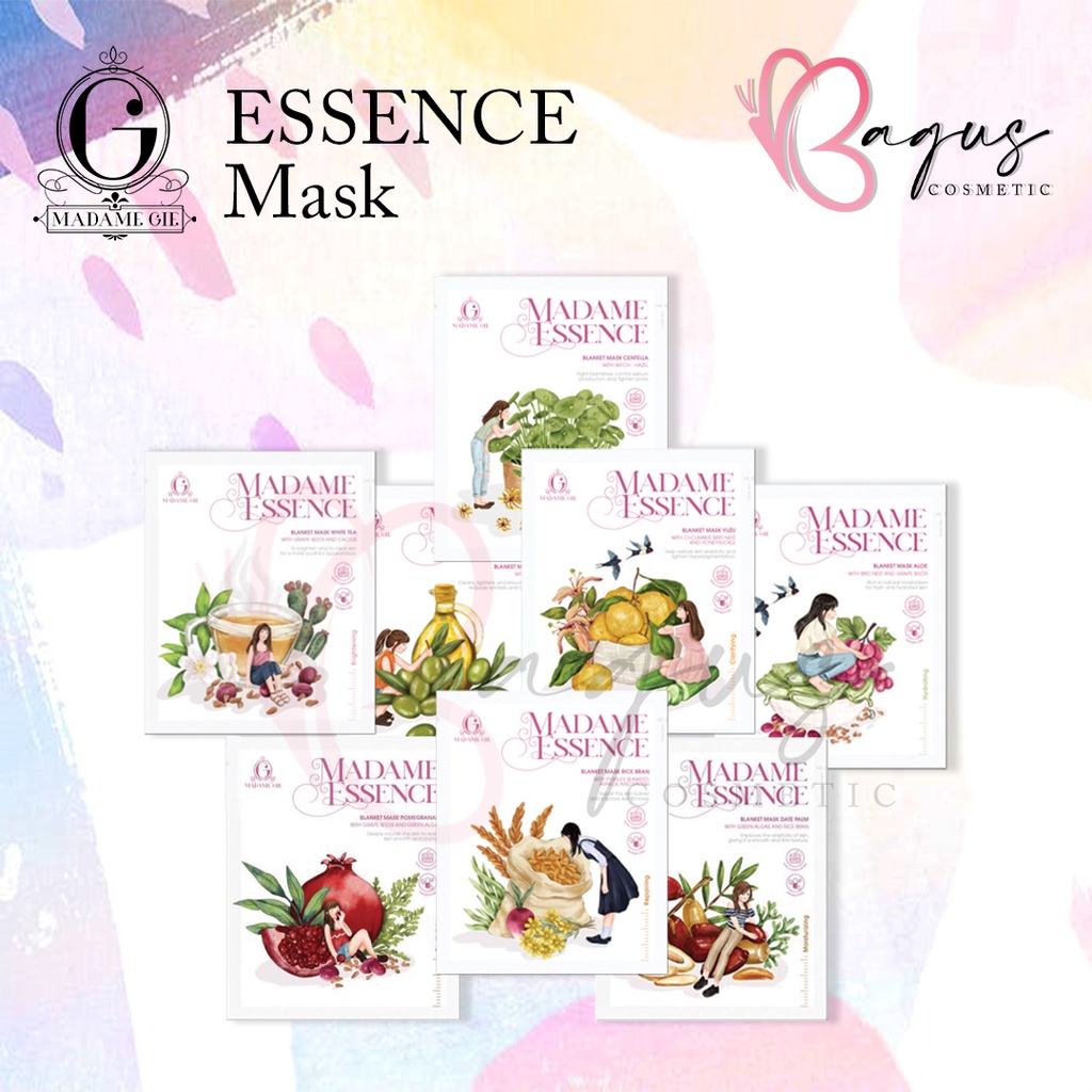 ⭐BAGUS⭐ MADAME GIE ESSENCE / SHEET MASK / MASKER WAJAH  (30ML)