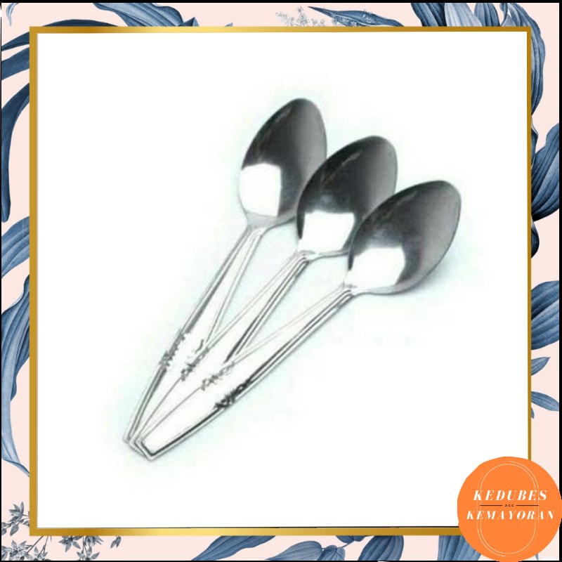 Sendok Garpu Stainless / Sendok Makan / Sendok 18gr Murah / Sendok isi 12 pcs / Spoon [KK]