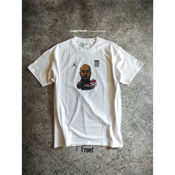 kaos off white x jordan 1