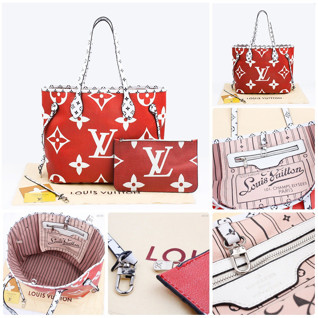 LV Neverfull Playfull Tote Bag 40146