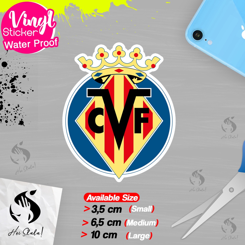 

Stiker Villareal Klub Sepak Bola Liga Spanyol Sticker Logo Satuan Bahan Anti Air