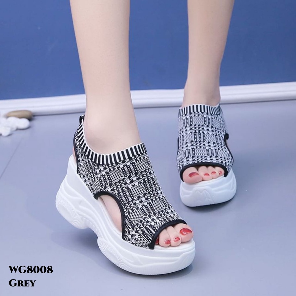 RESTOCK WYN WEDGES SANDAL FASHION KOREA NYAMAN DI PAKAI BESTSELLER WG8008