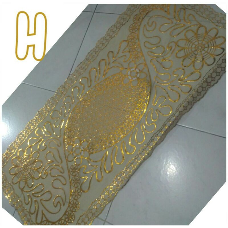 Taplak meja anti air Gold L'eeza home