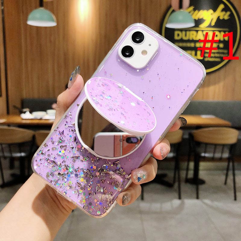 Pretty Mirror Phone Case OPPO A7 A5S A12 A5 A9 A31 2020 A3S C1 C11 5 Pro 5S 5i C3 A52 A92 A37 Neo 9  Black Cover
