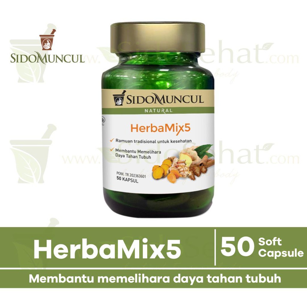 

HerbaMix5 SidoMuncul - Ramuan Tradisional untuk Kesehatan dan Membantu Memelihara Daya Tahan Tubuh
