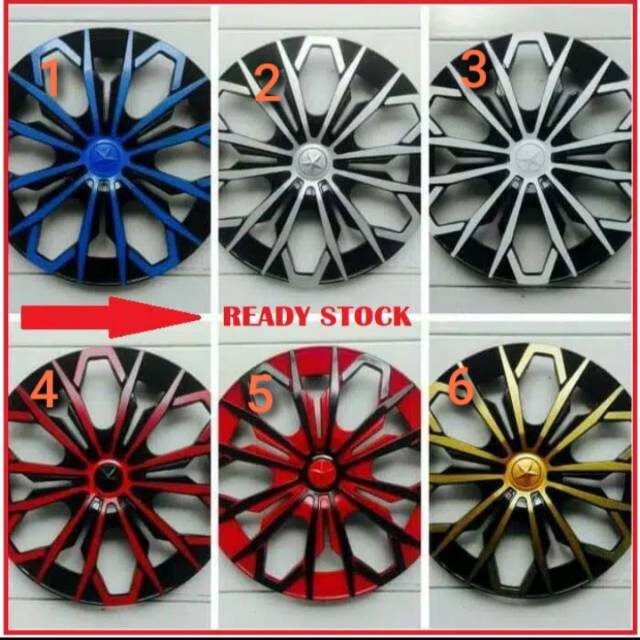 Dop Roda Velg Veleg Mobil Ukuran Ring 13 & Ring 14 Racing Warna