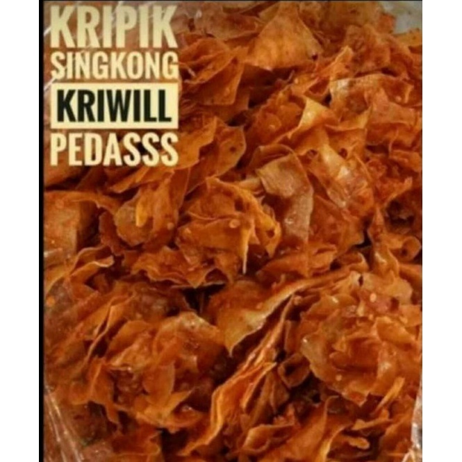 

Kripik Singkong Kriwil Pedas/ori kemasan 250gr