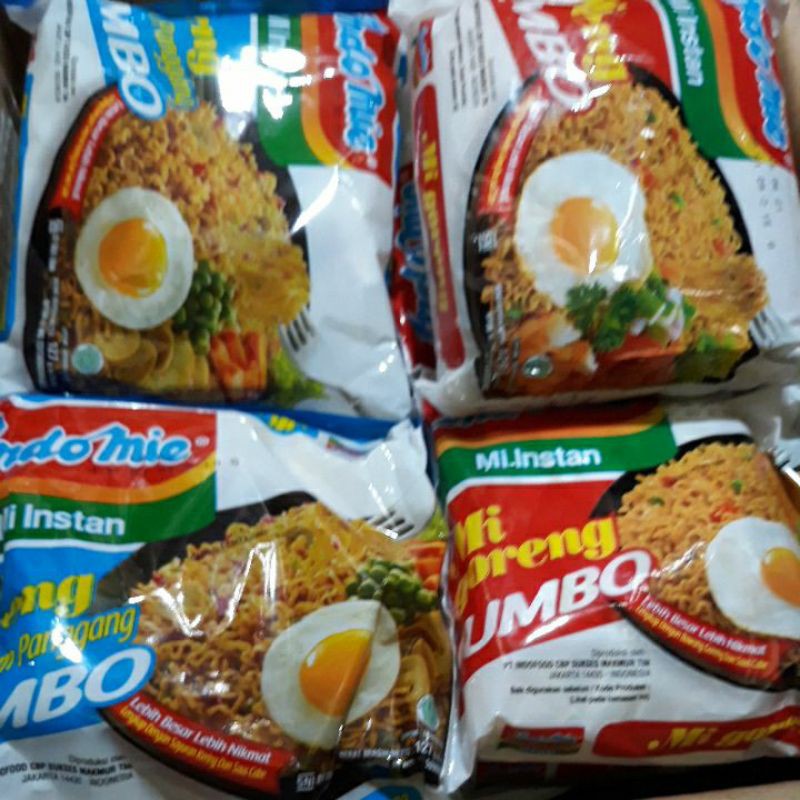 

indomie goreng jumbo/pcs (ayam pangang 127/original 129gr)