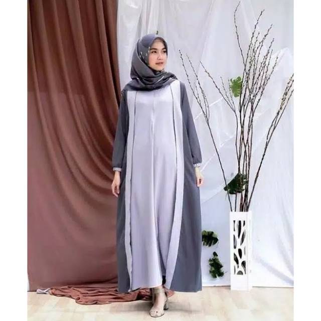 fashionshop119 Wirasha Maxi / Gamis / Baju Muslim / Gamis Kombinasi / Long Dress (fs)