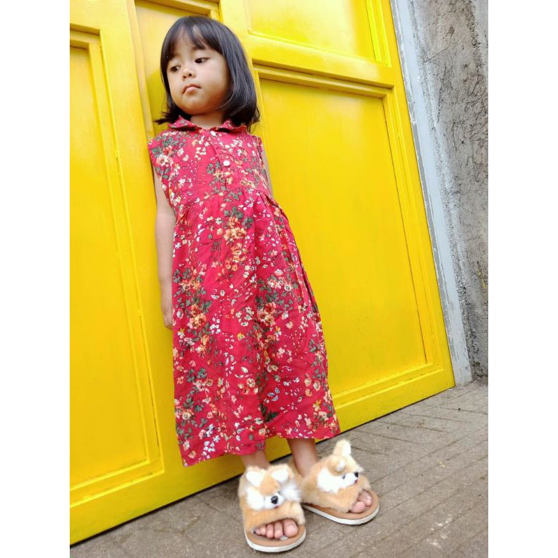 Dress BUNGA  anak  perempuan 2-5tahun
