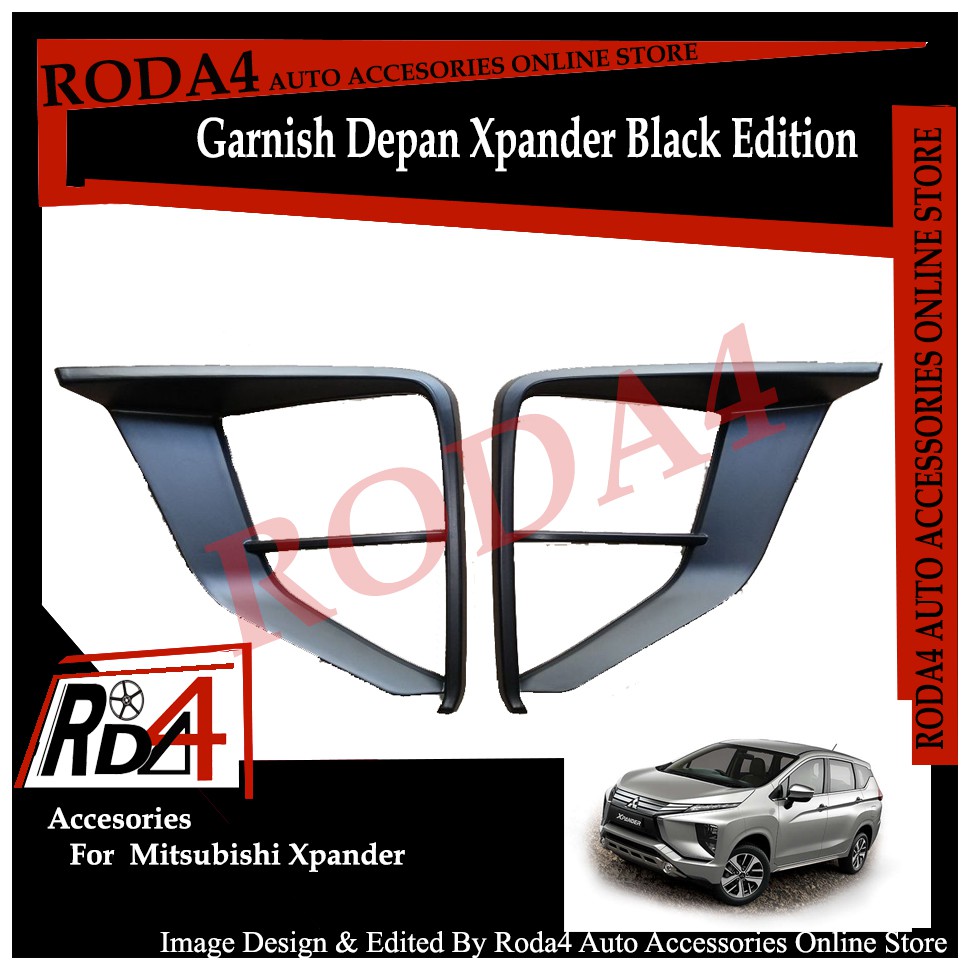 Garnish List Lampu Depan Xpander Black Edition - Hitam Doff