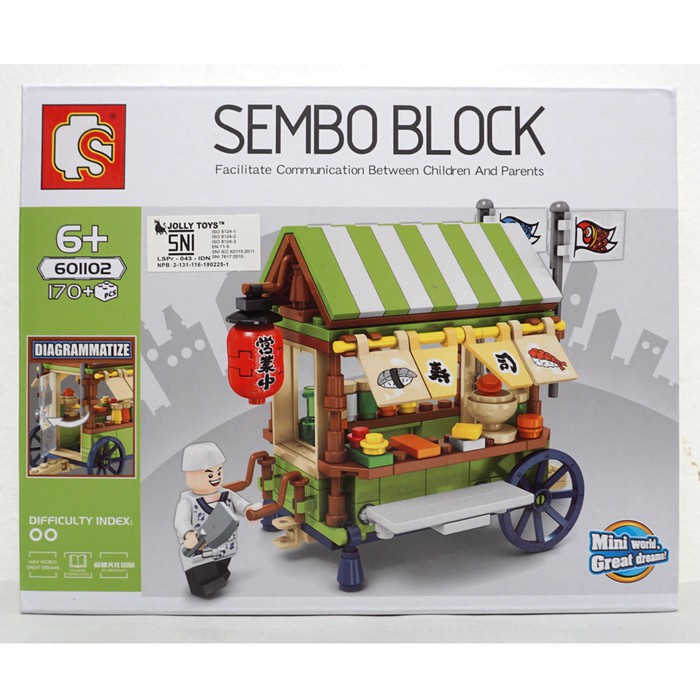 SEMBO BLOCK Original Seri Sushi Stall - 601102