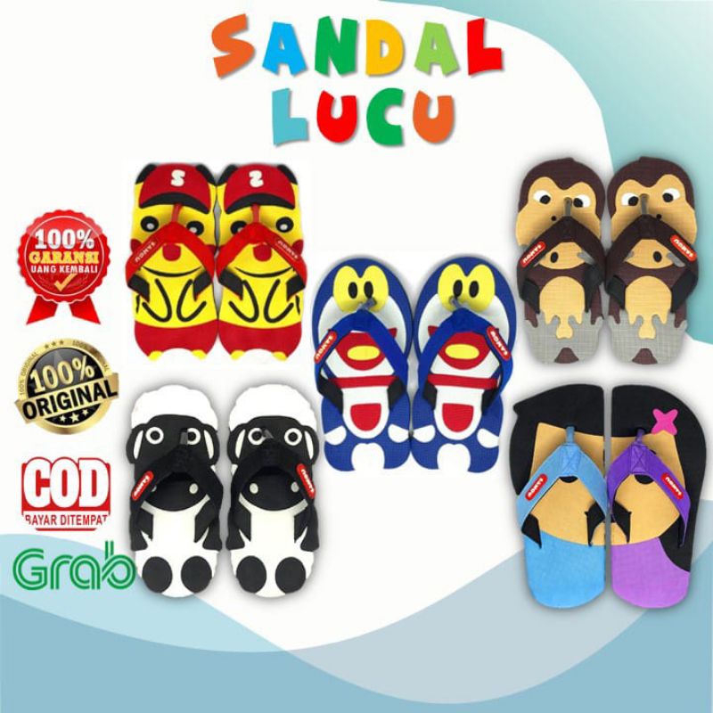 SANDAL ANAK KARAKTER LUCU SANCU LAMPUNG