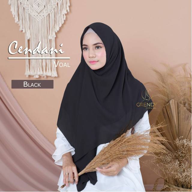 [All Varian] Jilbab Lebar Segiempat Voal Laser Cut / Hijab Syari CENDANI by Grendy Official