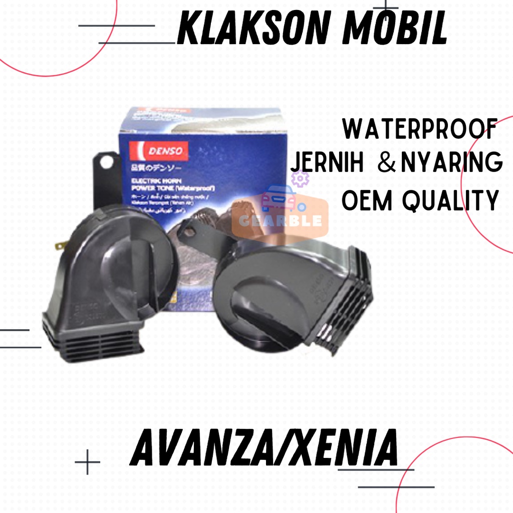 Klakson Keong Mobil Avanza Anti Air Waterproof Horn Denso Avanza